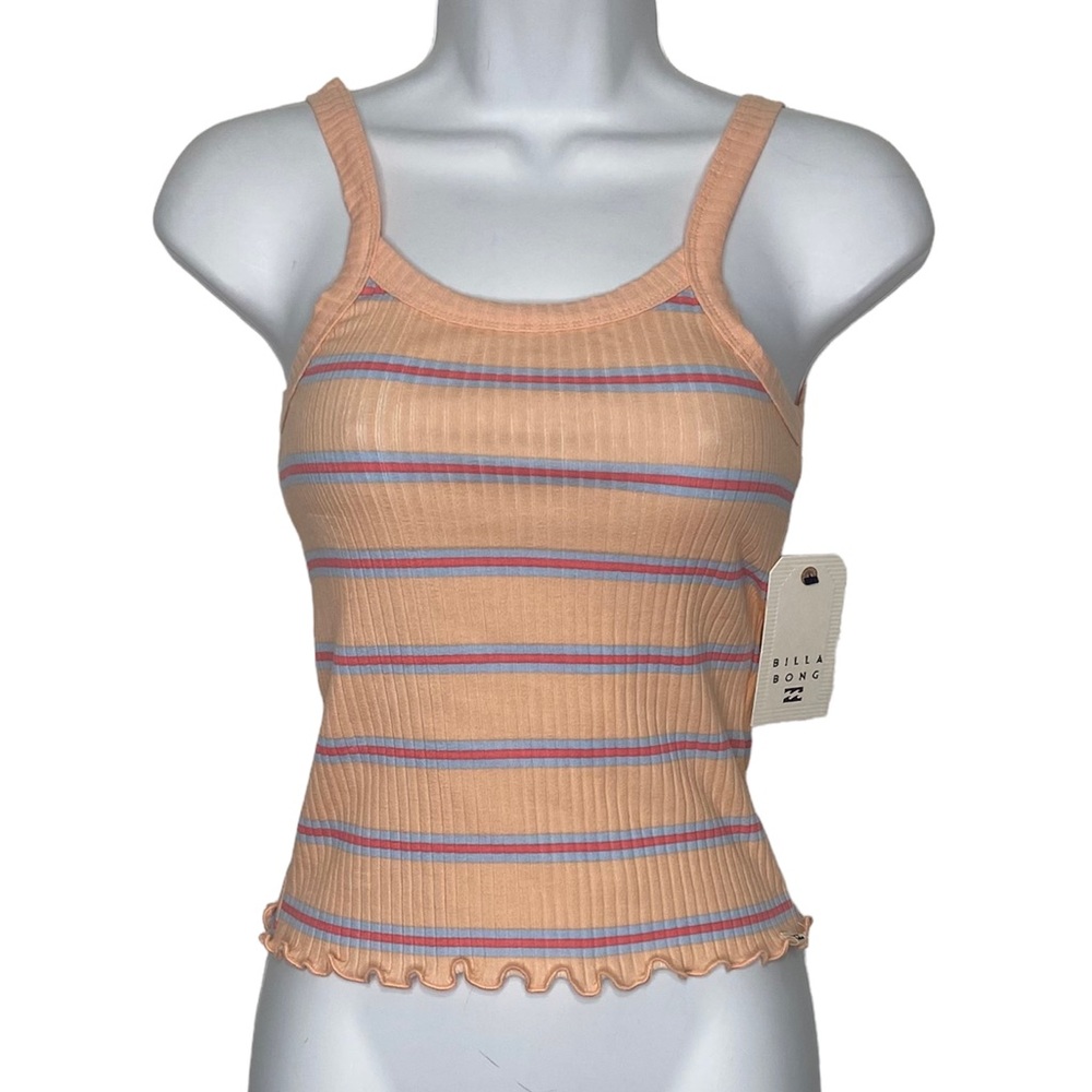 Billabong The Baby Tank Top Striped Ribbed NWT
